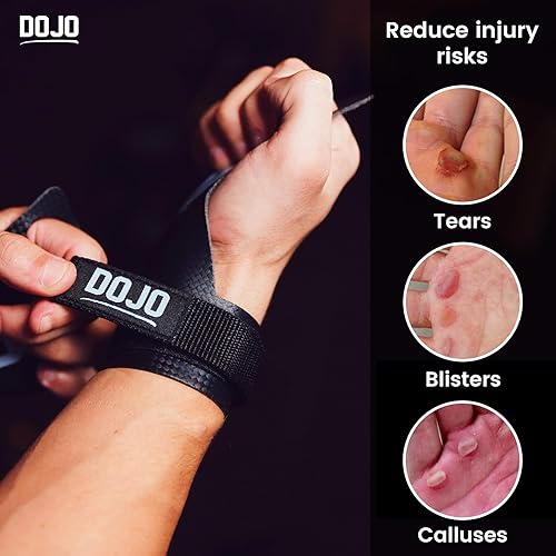 Miniatura 10 de Dojo Puños de gimnasia de carbono para entrenamiento cruzado, levantamiento de pesas y entrenamiento, guantes de entrenamiento de gimnasio,