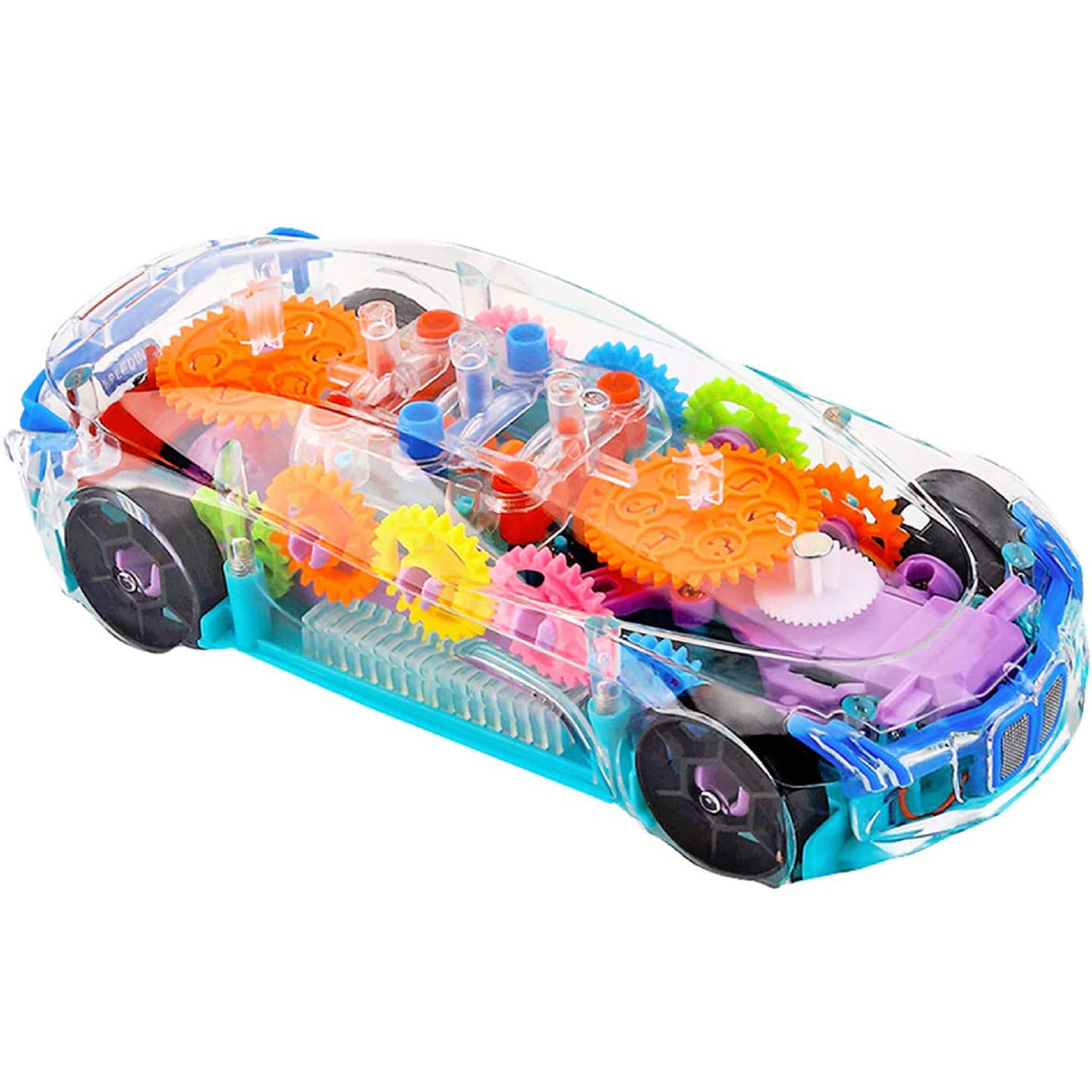 Aseenaa Transparent 3D Concept Super Car with 360 Degree Rotation Kids Toy with Light & Sound, Colour : Multicolour (B09Q3JPGNT) Amazon Price History, Amazon Price Tracker