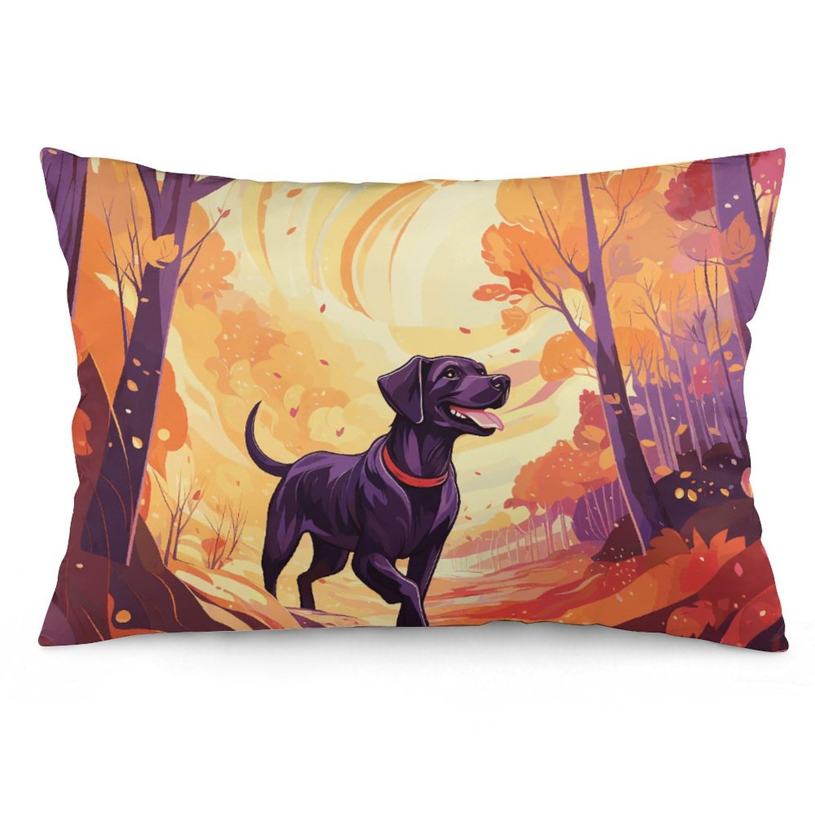 Taie d'oreiller douce pour un sommeil ultime avec design de chien