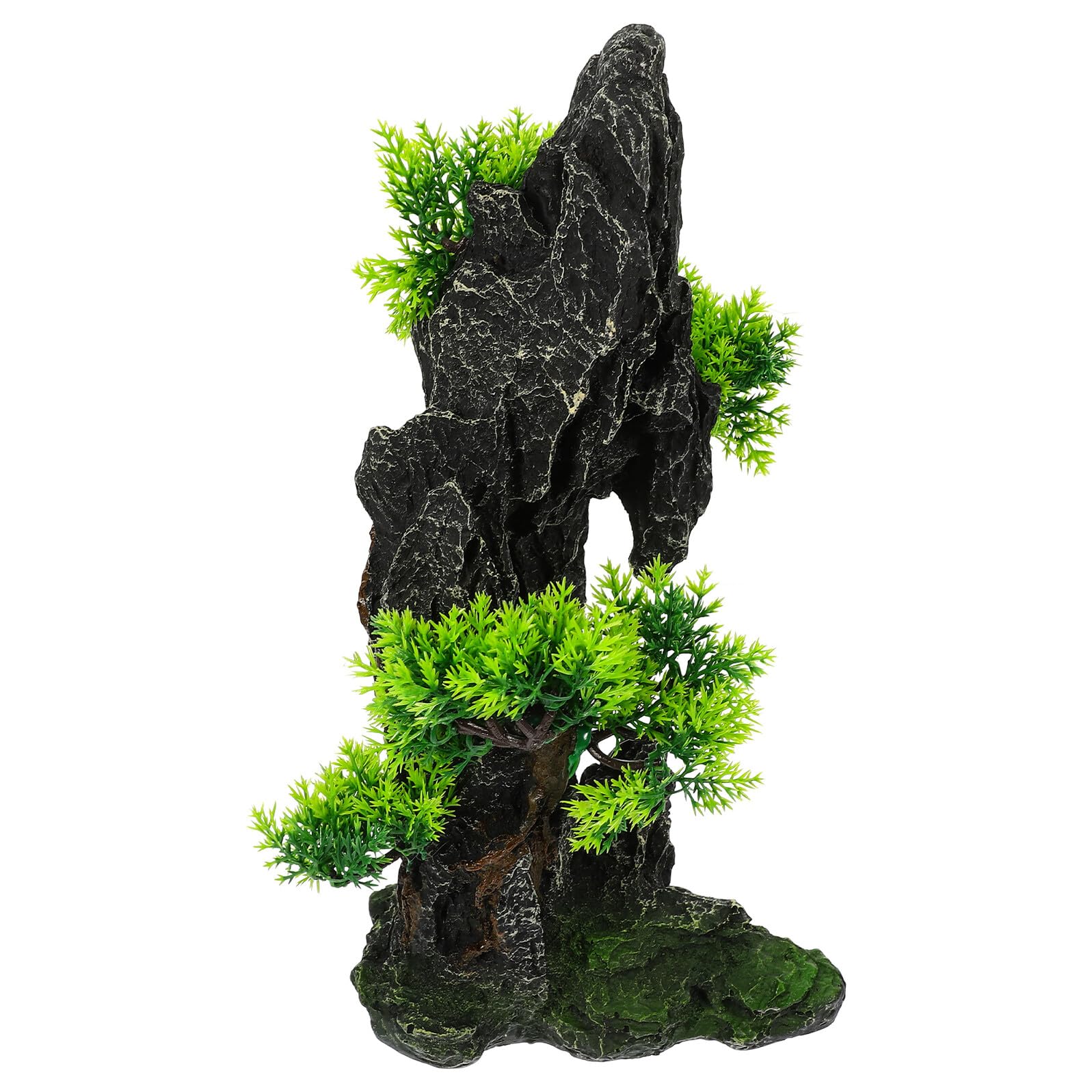 Montagna Finta per Acquario Grande in Resina Leggera, Decorazione per Acquari Grandi e Alte, Accessori per Acquari Paesaggio Naturale Subacqueo