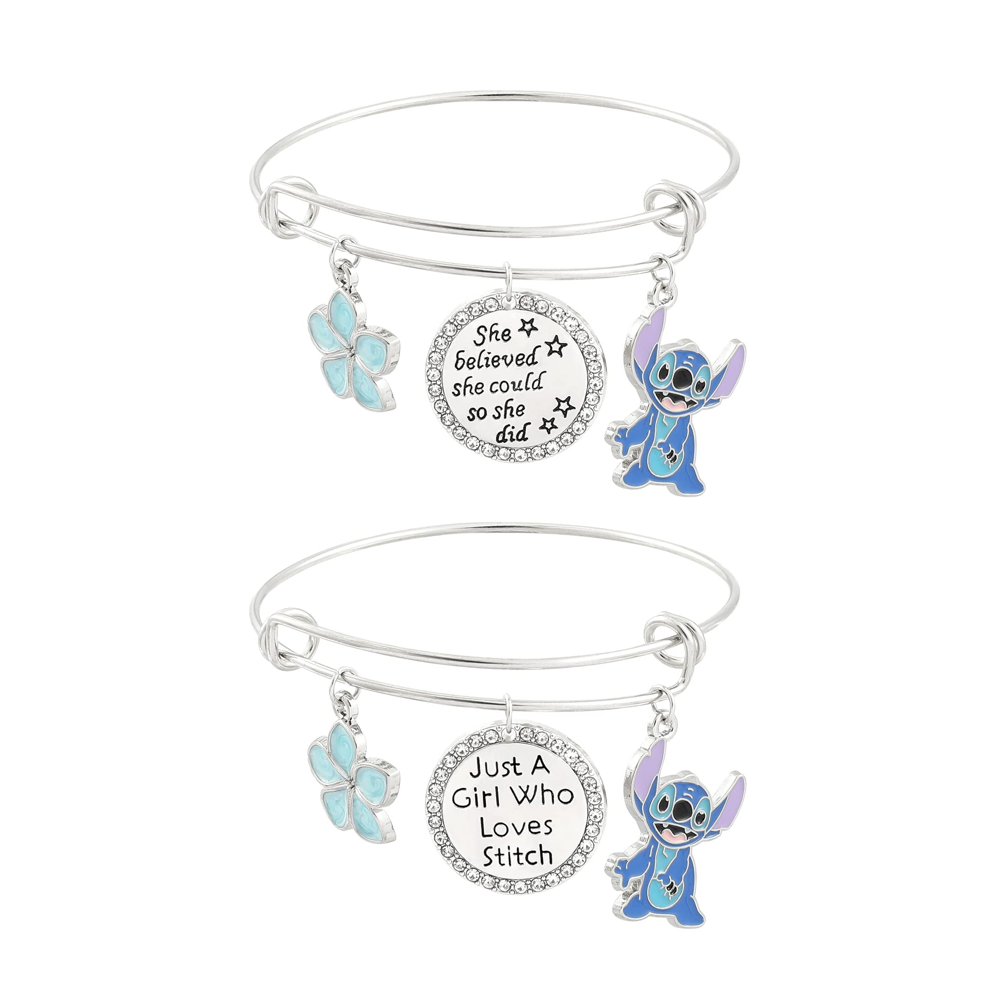 feimeng jewelryStitch Angel Ohana Means Family Keychain Necklaces Earrings Bracelets Accessories Stitch Stuff Gifts