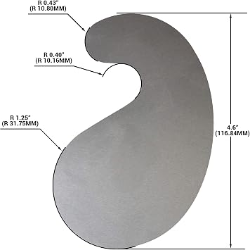 ATLIN Cabinet Scraper Card Set - Curved 3pc