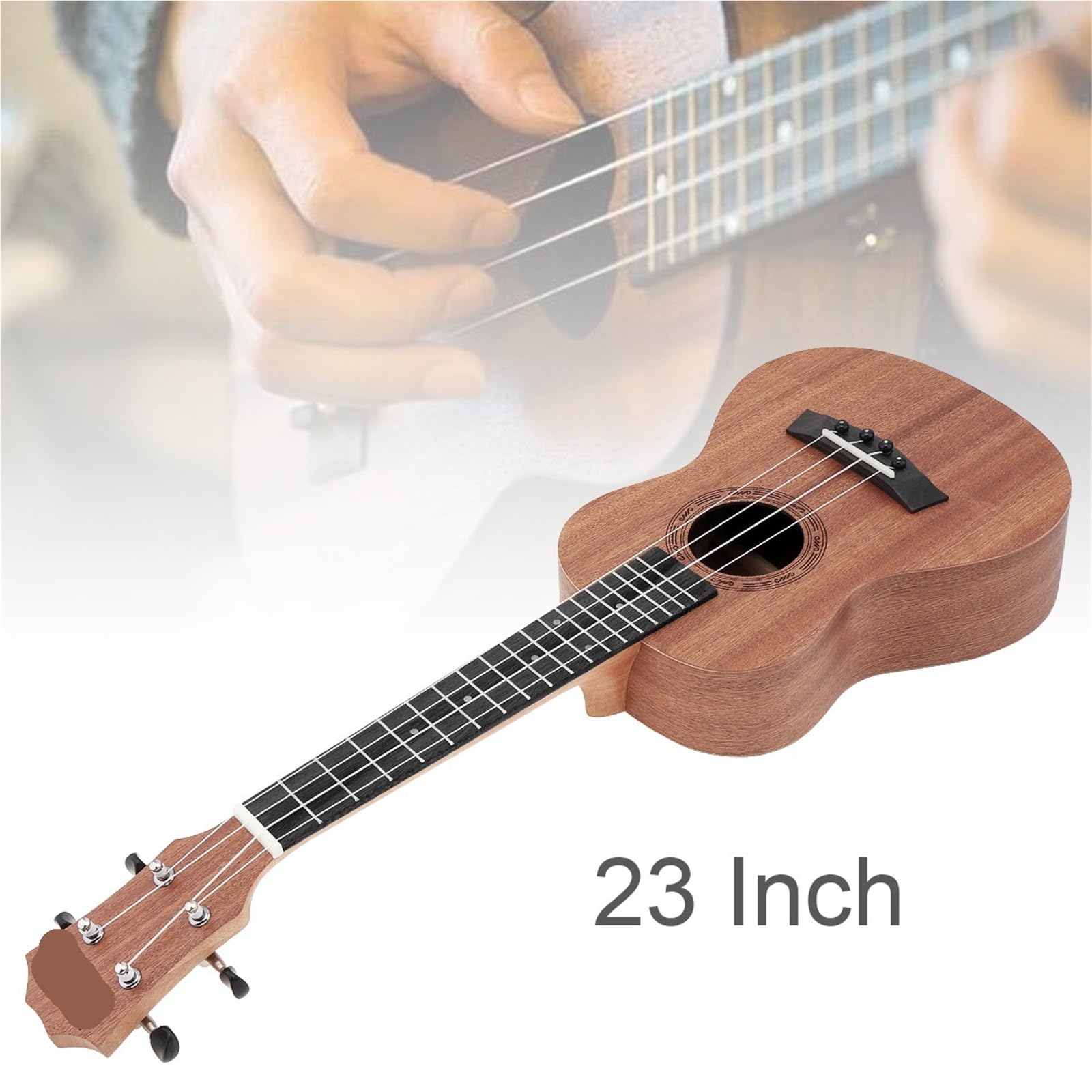 Ukulele Ukulele tenore da 23 Pollici Concerto Acoustic Guitarra Cutaway 4 Corde Chitarra in Legno di Mogano Ukulele Ukulele Soprano