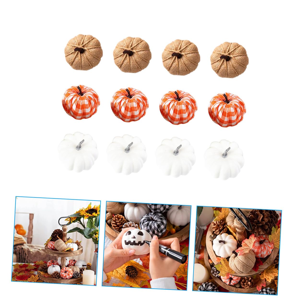 36stücke Künstliche Kürbisse Für Herbst Und Halloween-dekoration Simulierte Kürbis-dekoration Für Thanksgiving-feiern Tisch Und Fensterdeko