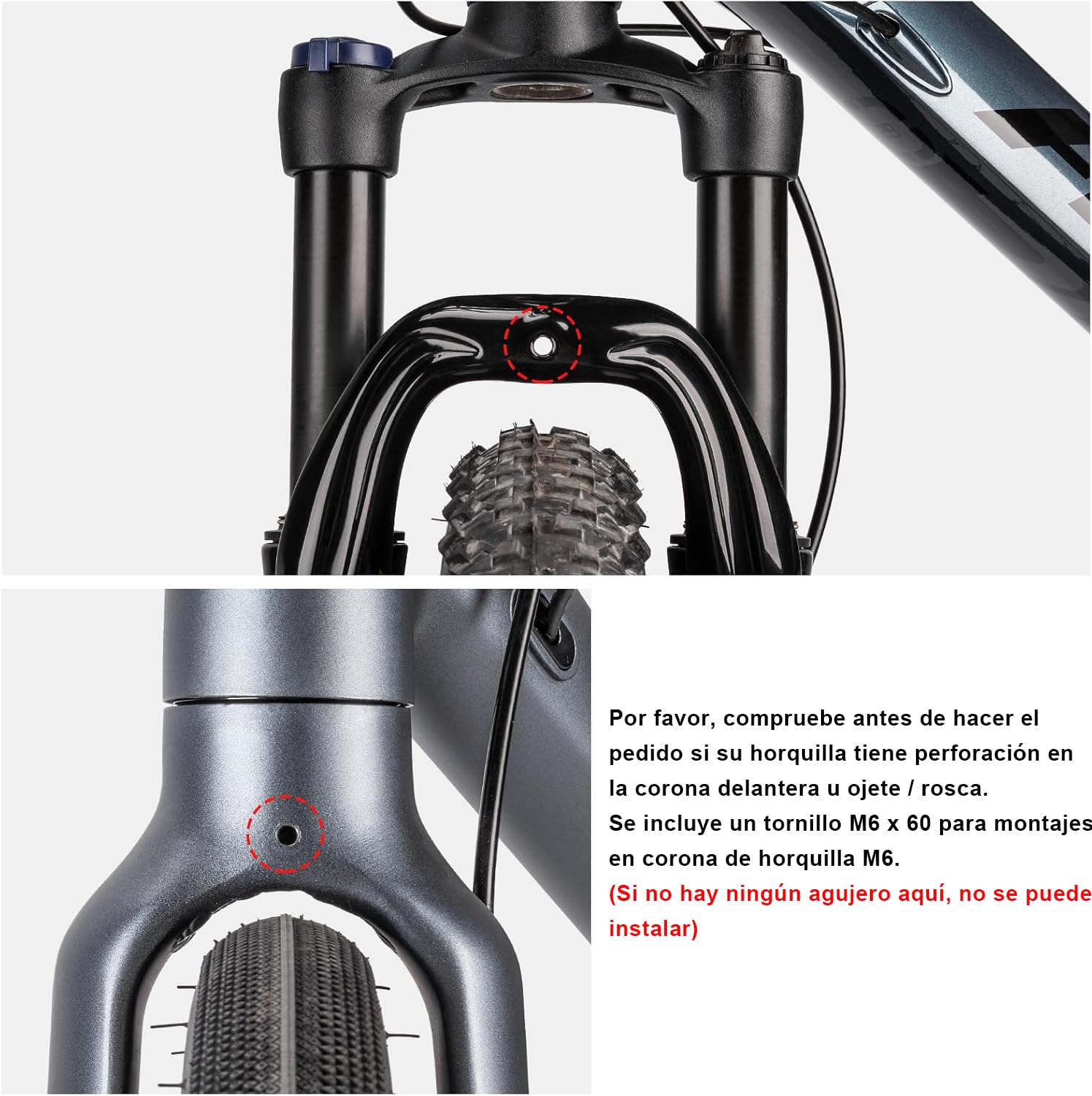 CXWXC Cesta para bicicleta con portaequipajes delantero – Gran cesta delantera para bicicleta con soportes de sujeción – Cesta delantera de aluminio de gran capacidad