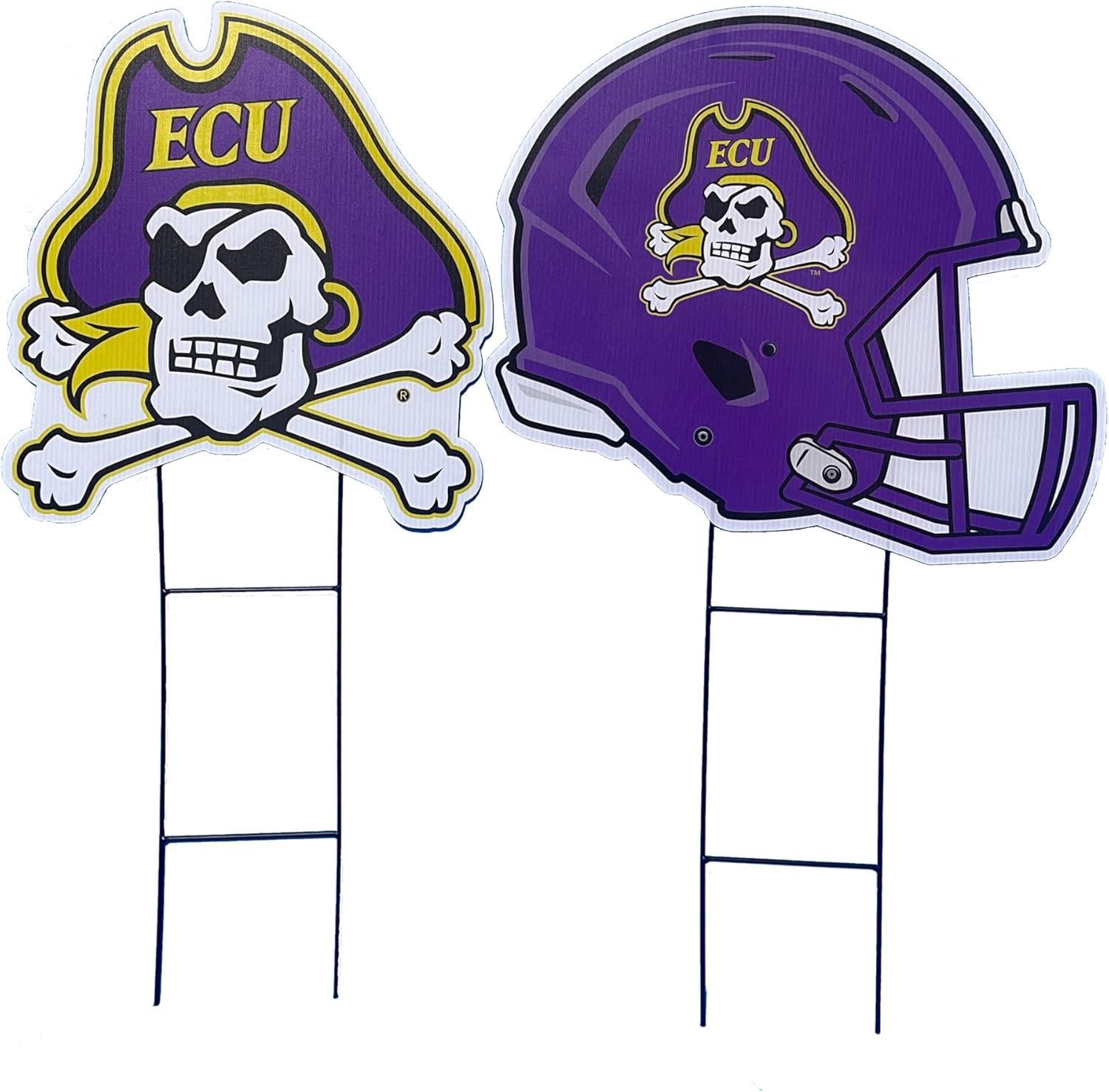 NCAA 2 Pack Yard Signs East Carolina Pirates