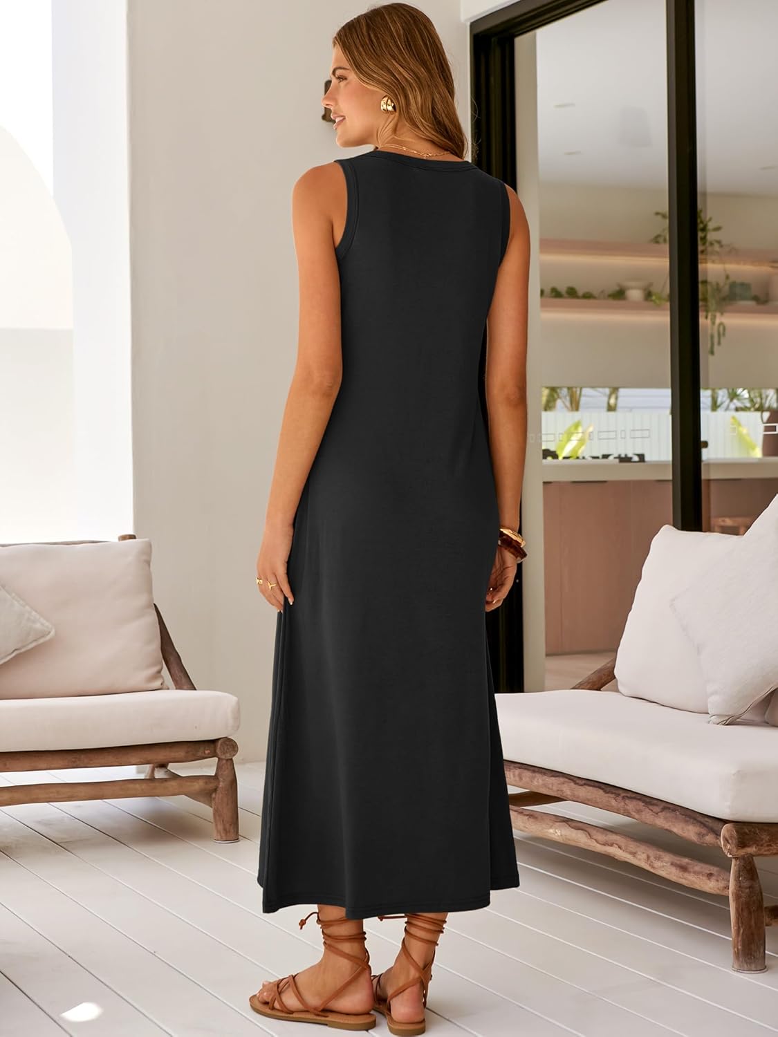 ANRABESS Womens Maxi Dresses 2026 Summer Casual Scoop Neck Sleeveless Long Tank Dress Beach Sundress Travel Vacation Clothes - Image 4