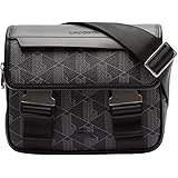 Lacoste Men's The Blend Clipped Monogram Messenger Bag