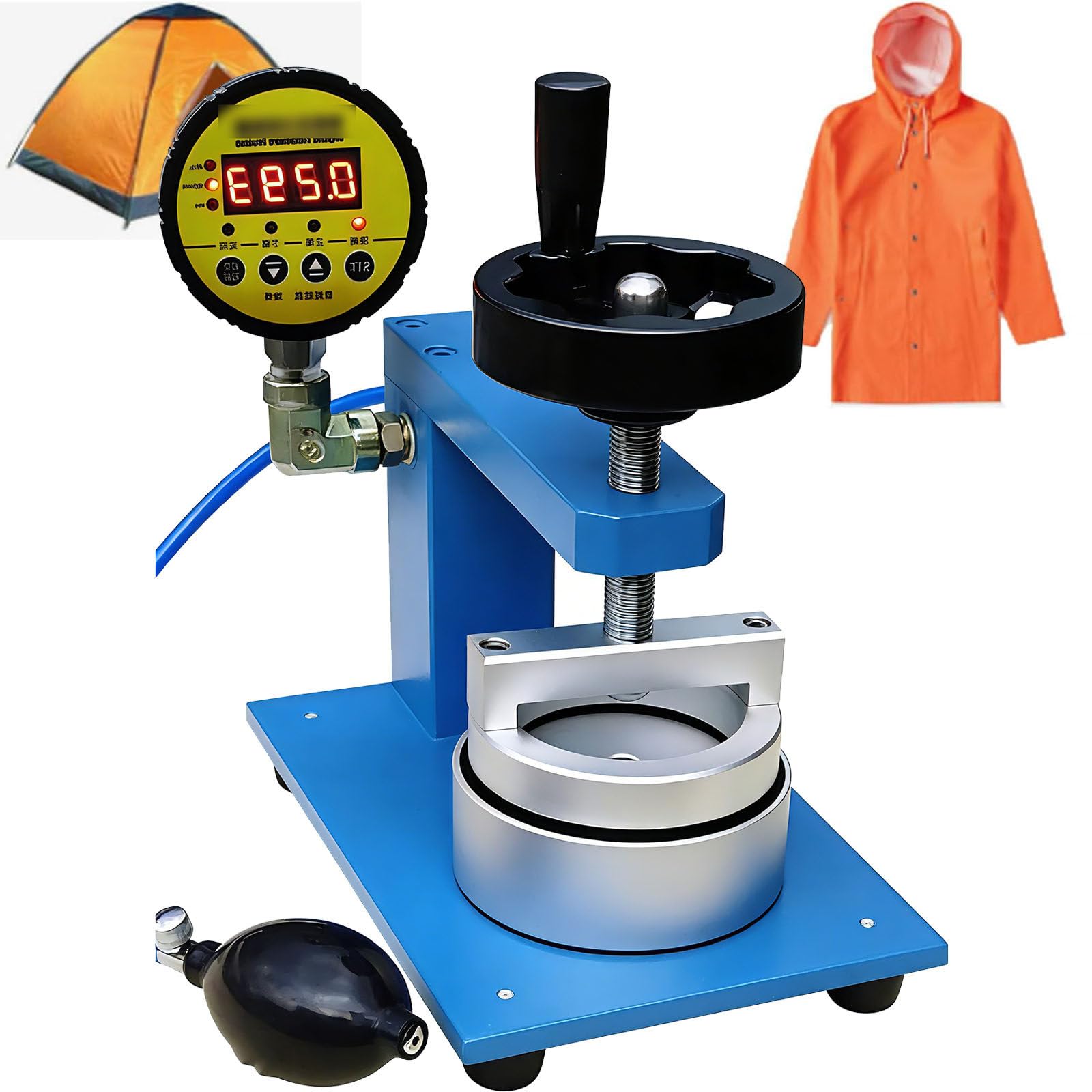 JozyJul Textile Fabric Hydrostatic Pressure Tester Plastic Bags Garments Tents Raincoat Waterproof Testing Machine,DIY Tools DigitalDisplayType-10000mm