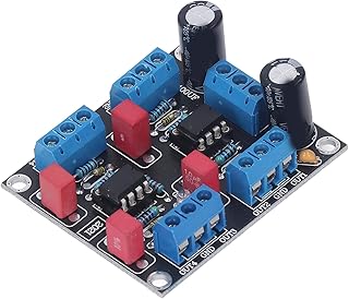 Chip Driver Board, Chip Driver Board 2 Power Supply 4 Channel Pre Amplifier Module NE5532 5W DC 12V to 15V, Motor Speed, Audio Component Amplifiers