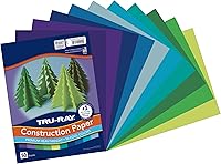 Vista 12 de Tru-Ray Papel de construcción, 10 colores vibrantes, 9 x 12 pulgadas, 50 hojas