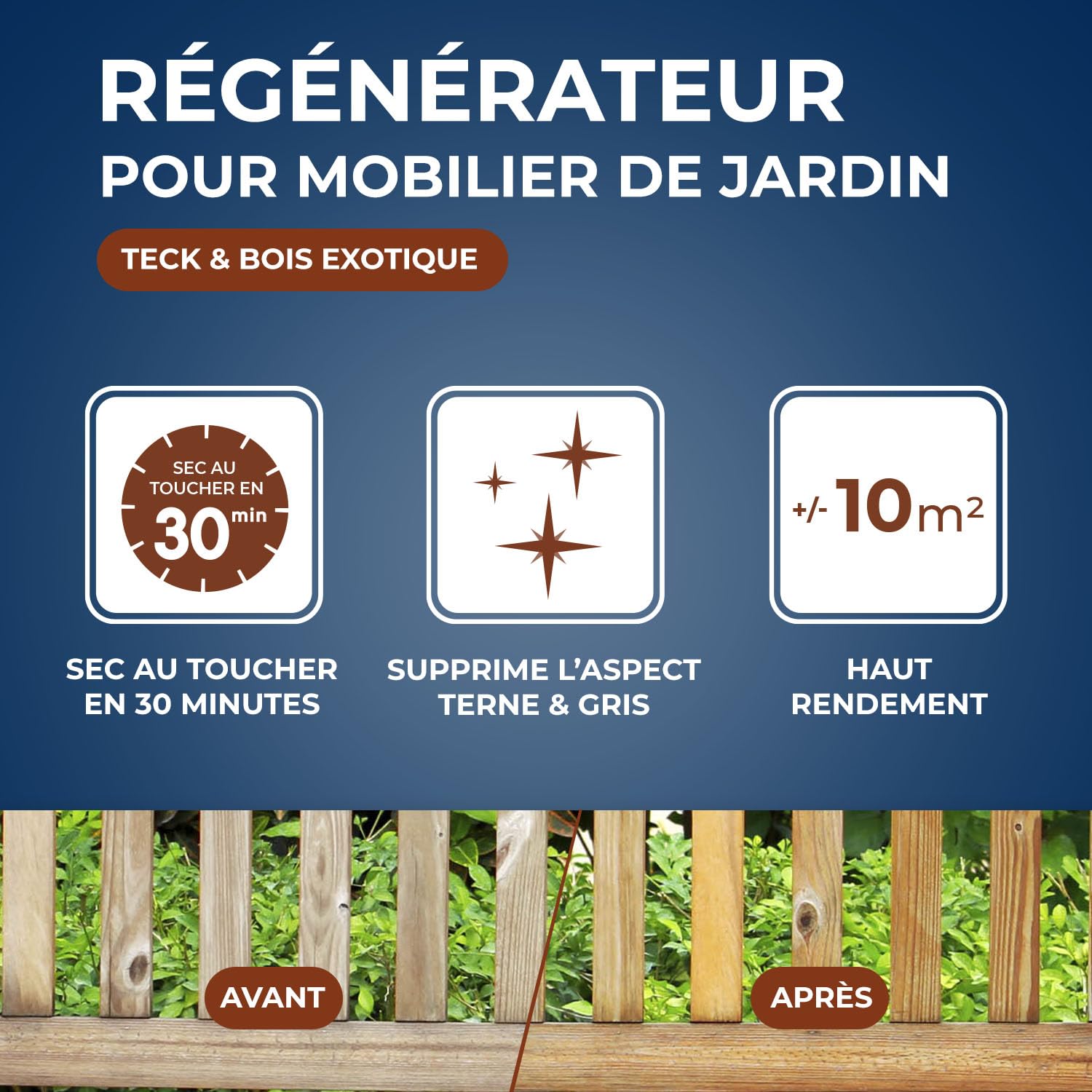 STARWAX Régénérateur Teck Bois Exotiques 500ml Jusqu'à 10m²