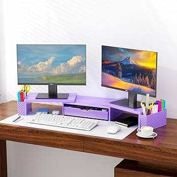 Amazon.com: Spacrea Metal Desk Organizers and Accessories, Dual