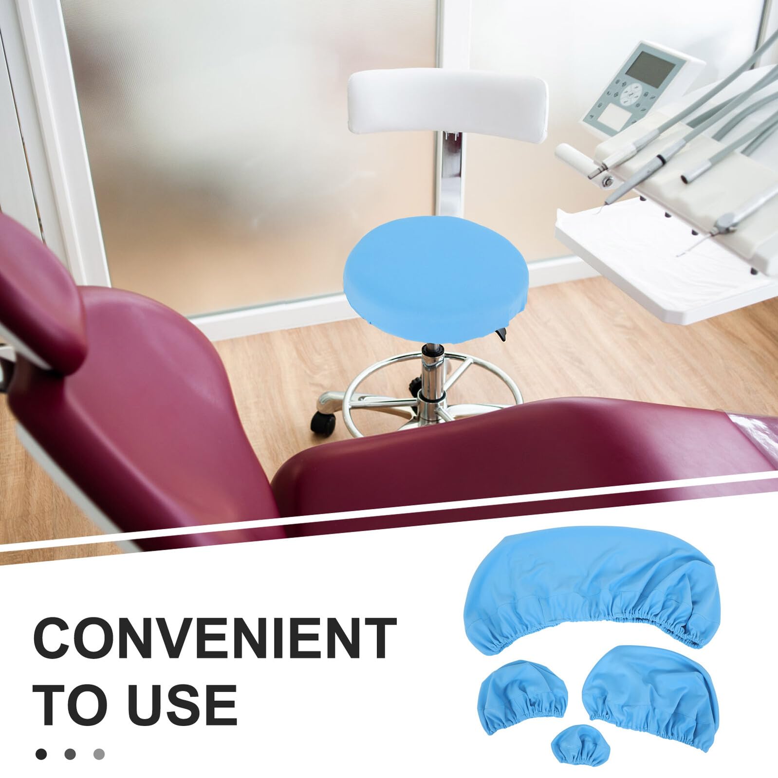 GALPADA 4 Pezzi Set di Coprisedia Elasticizzati per Poltrona Odontoiatrica Lavabile con Copriseduta e Copri Schienale per Studio Dentistico e Clinica