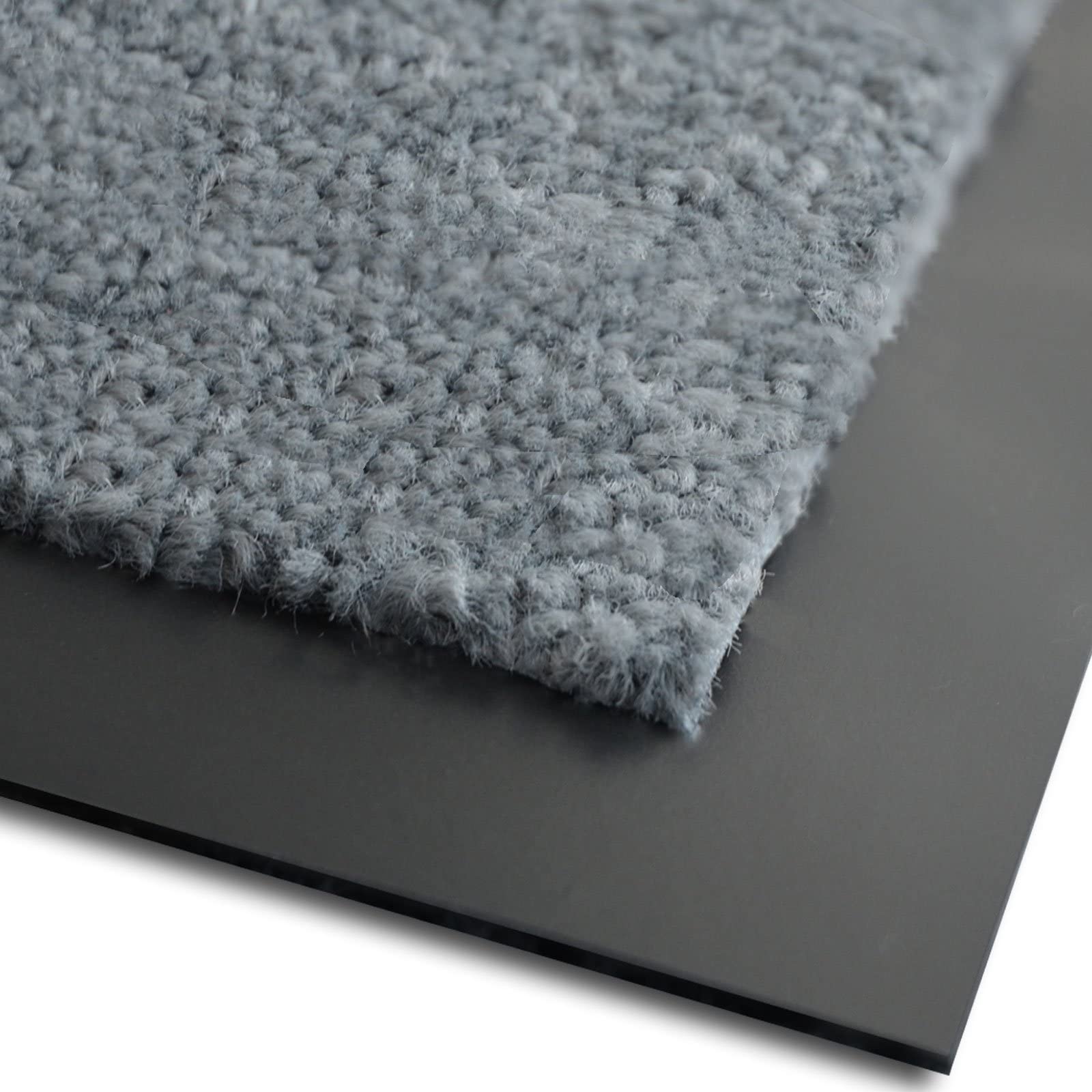 Zerbino Ingresso Casa - Tappeto Entrata Interno, Esterno con Alta capacità Assorbente e Spazzolante - Grigio - 60x180cm