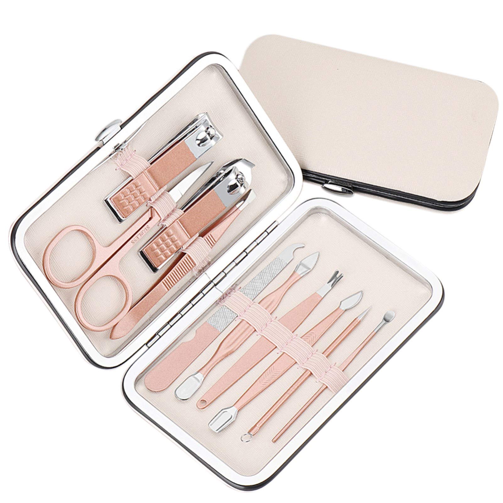 Ensemble coupe-ongles en acier inoxydable KANUZ, outils de manucure soignés