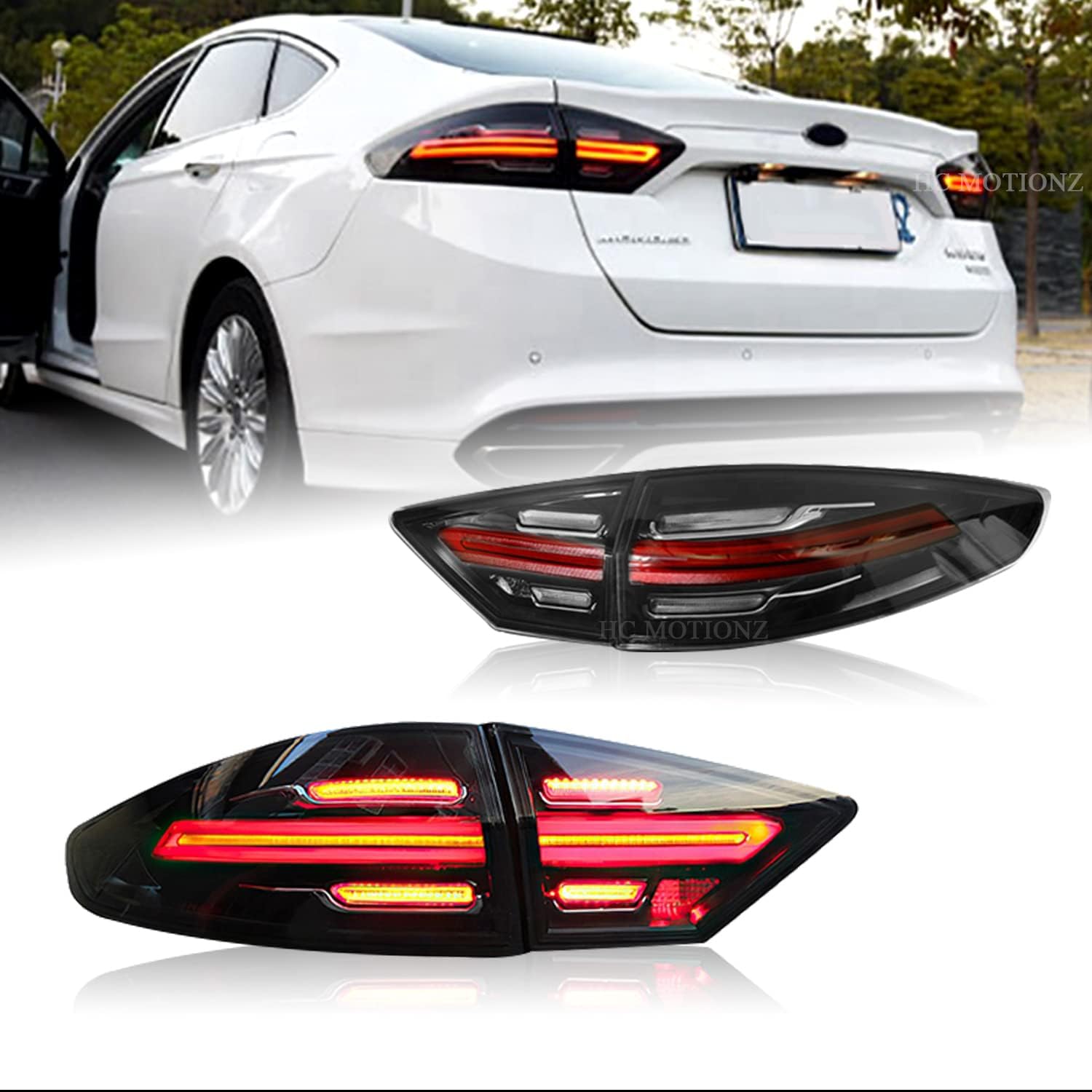 HCmotion LED Tail Light Assembly for Ford Fusion (2013–2016)