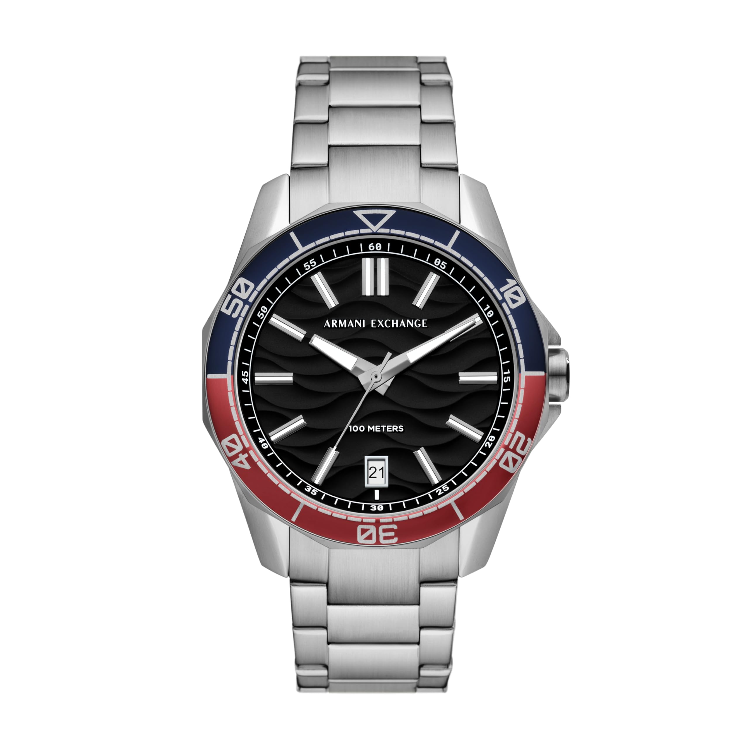 Armani Exchange Stainless Steel Analog Black Dial Men Watch-Ax1955, Silver Band (B0CHXLCB3X) Amazon Price History, Amazon Price Tracker