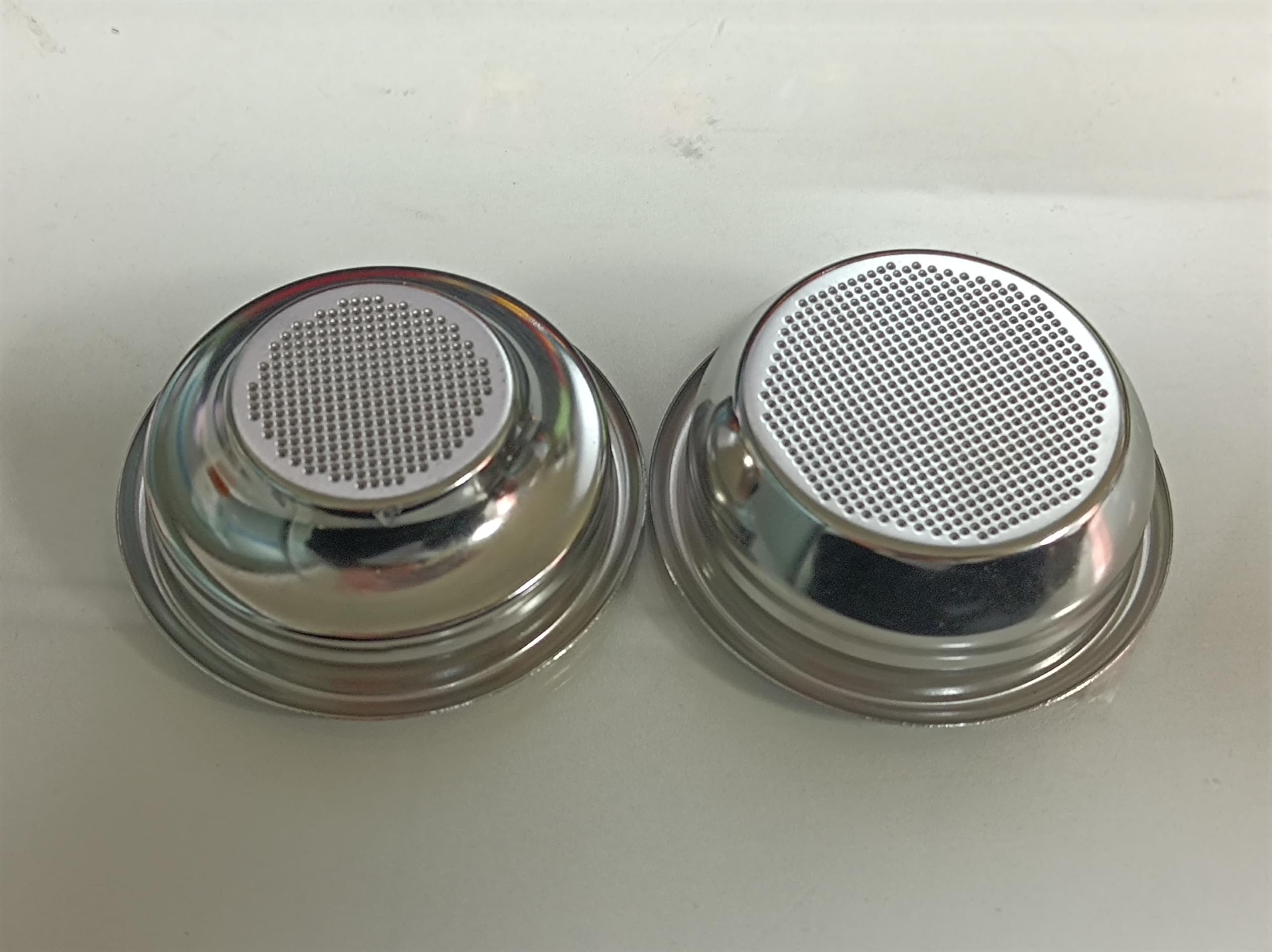Kosz filtrujący 2 sztuki precyzyjnych koszyków filtracyjnych 58 mm do espresso, wypukłe, dwuścienne, 1-kops i 2-kops, łatwe w czyszczeniu, 1 filiżanka i 2 filiżanki, sitko do uchwytu filtra 58 mm