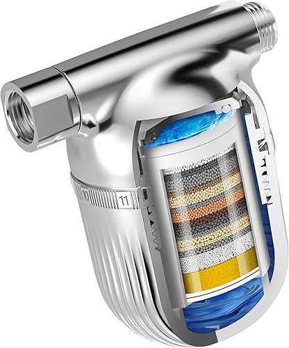 Cobbe Filtro de ducha Junta totalmente metálica Filtro de cabezal de ducha 99% de eliminación para agua dura, metales pesados, cloro y sustancias