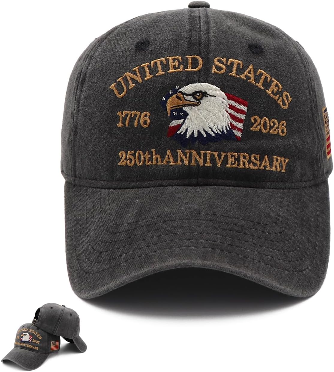 250 Anniversary USA Hat- America 250 Merchandise,250 Year American Anniversary Hat Eagle Patriotic Baseball Cap