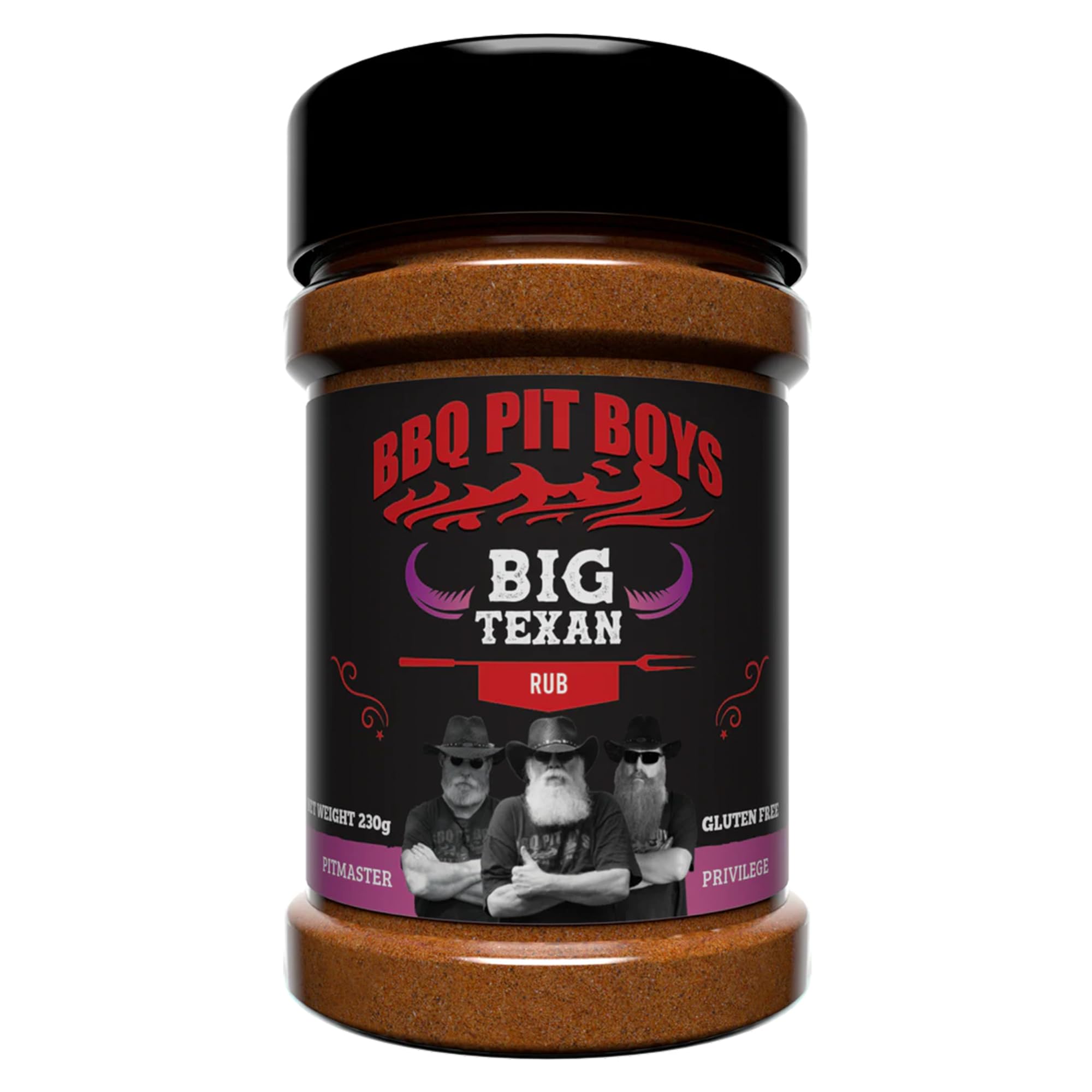 Angus & Oink | BBQ Pit Boys Big Texan Rub | Sweet Southern BBQ Flavour | All-Purpose Seasoning for Chicken, Ribs, Brisket & More | Vegan Friendly & Gluten-Free | 230g
