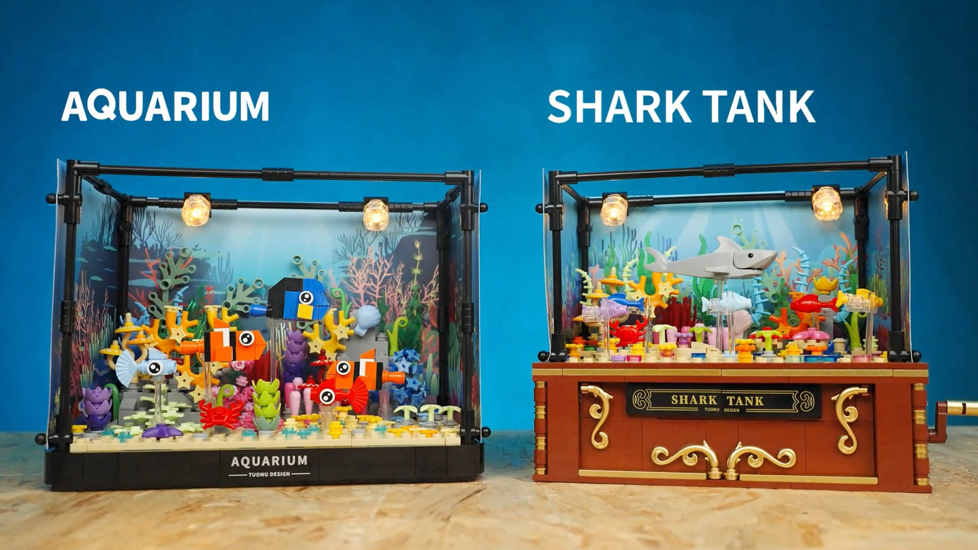 Technik Piranha Bausatz Mit Sockel | 1085 Teile Steampunk Marine Modell | STEM Spielzeug Für Kinder & Erwachsene