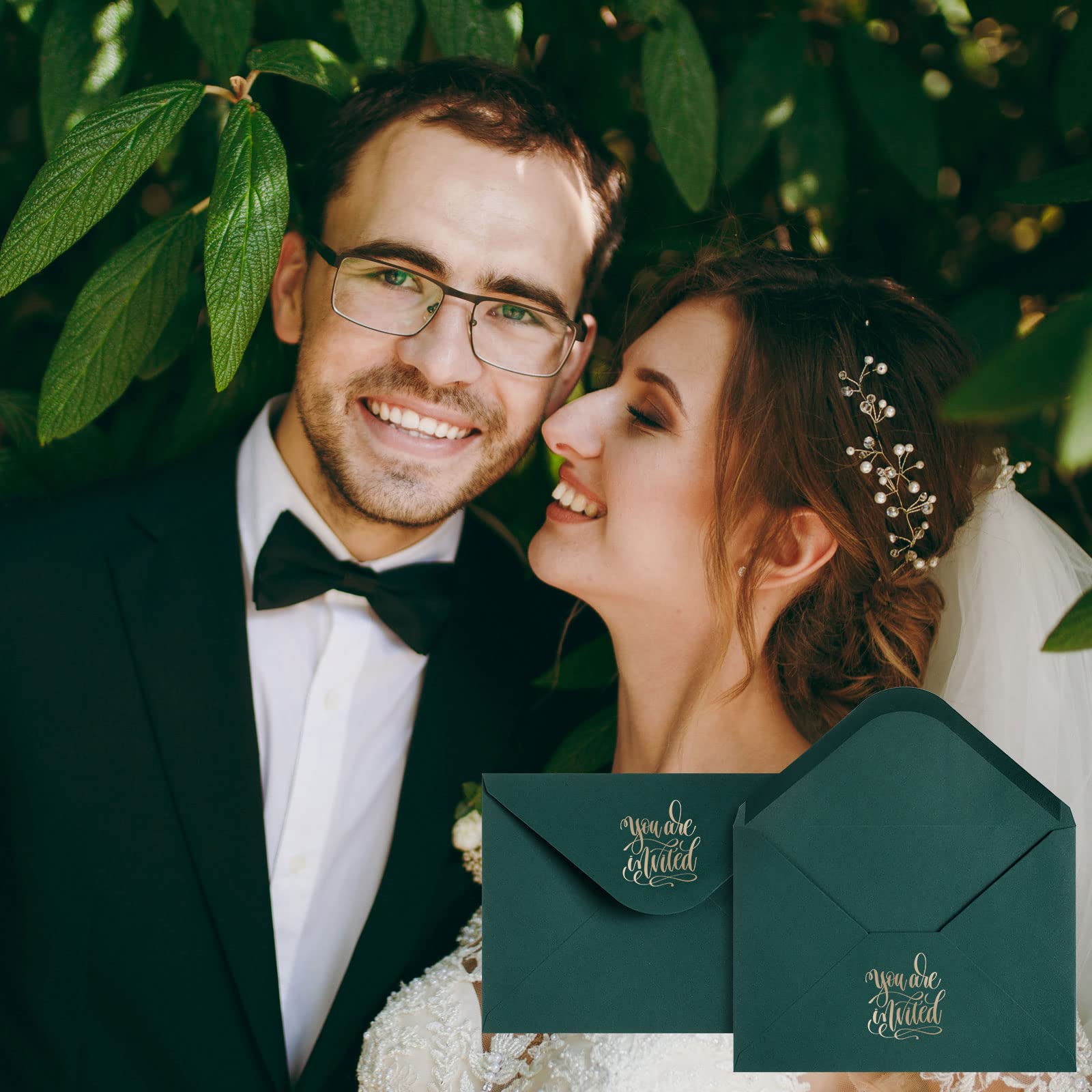 Jutom 250-Pack A7 V-Flap Envelopes, Dusty Blue, 5x7 Inch Self-Adhesive Invitation Envelopes For Weddings, Parties & Greeting Cards