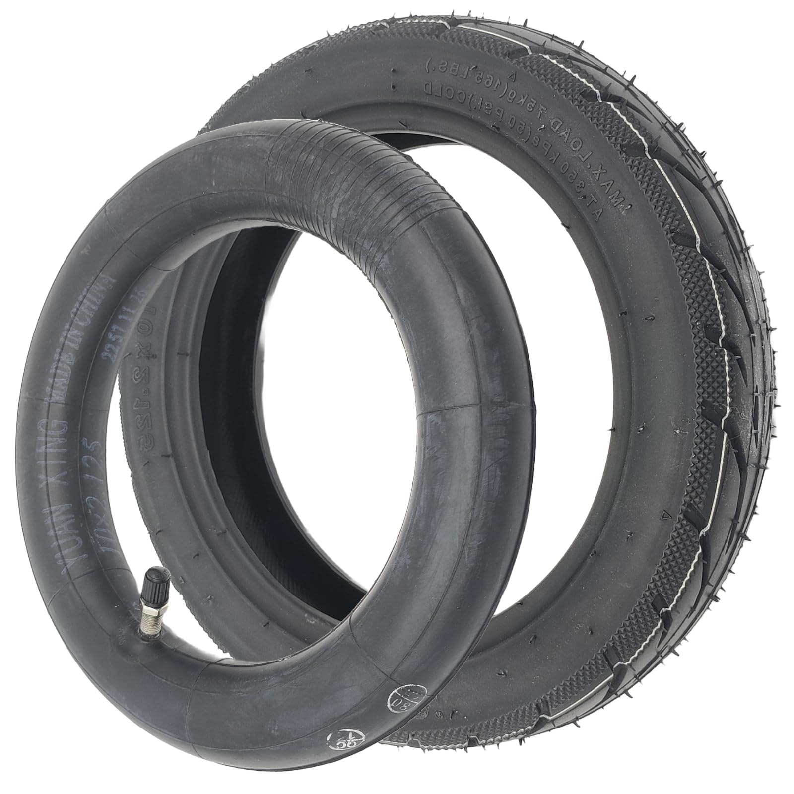 Amitor E-Scooter Reifen 10x2.50 Mit Schlauch - Abriebfest & Rutschsicher Für Elektroroller