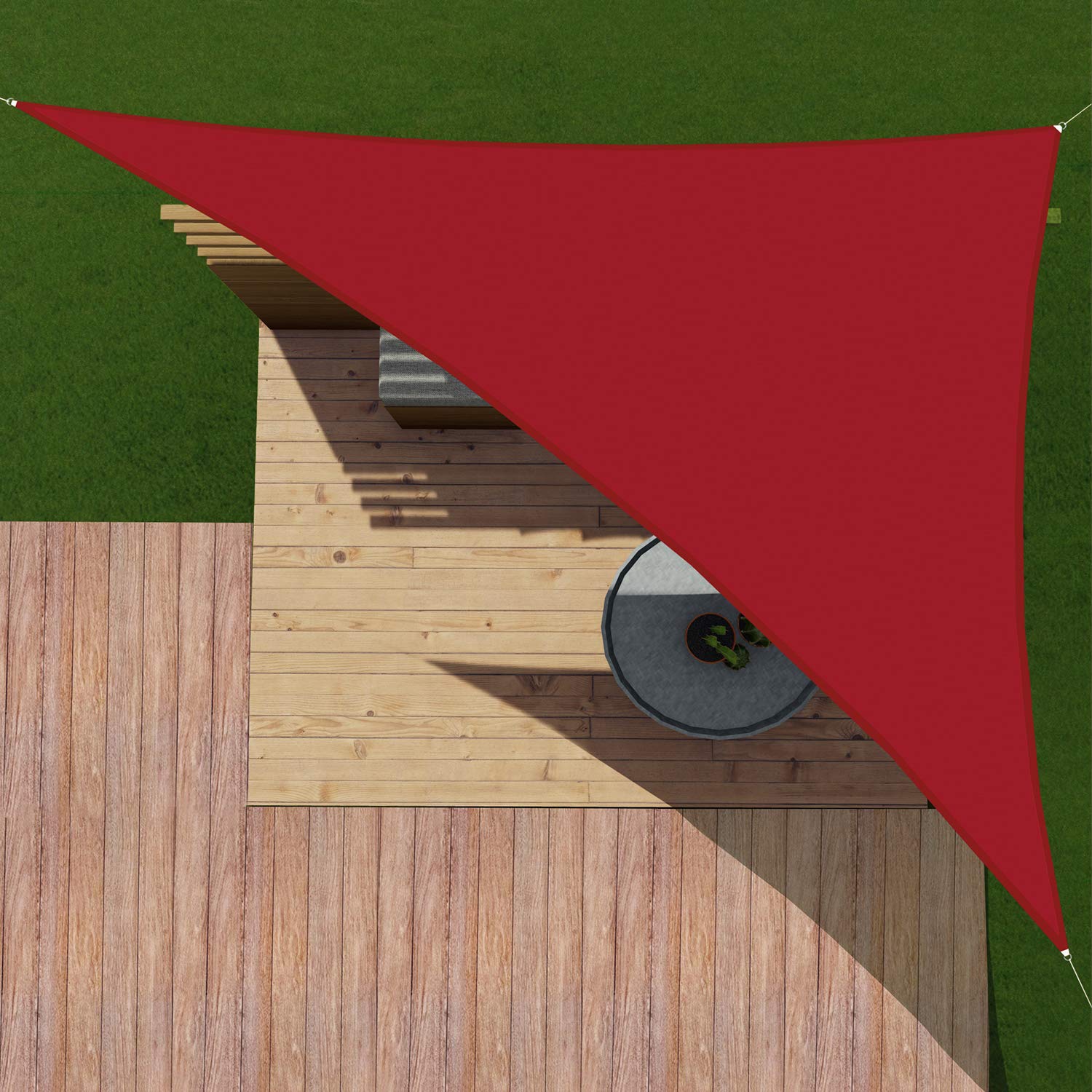 PATIOSun Shade Sail Triangle Canopy