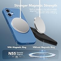 Vista 179 de GONEZ Funda para iPhone 14 Pro, compatible con Magsafe, con protector de pantalla + protector de lente de cámara, forro de microfibra suave