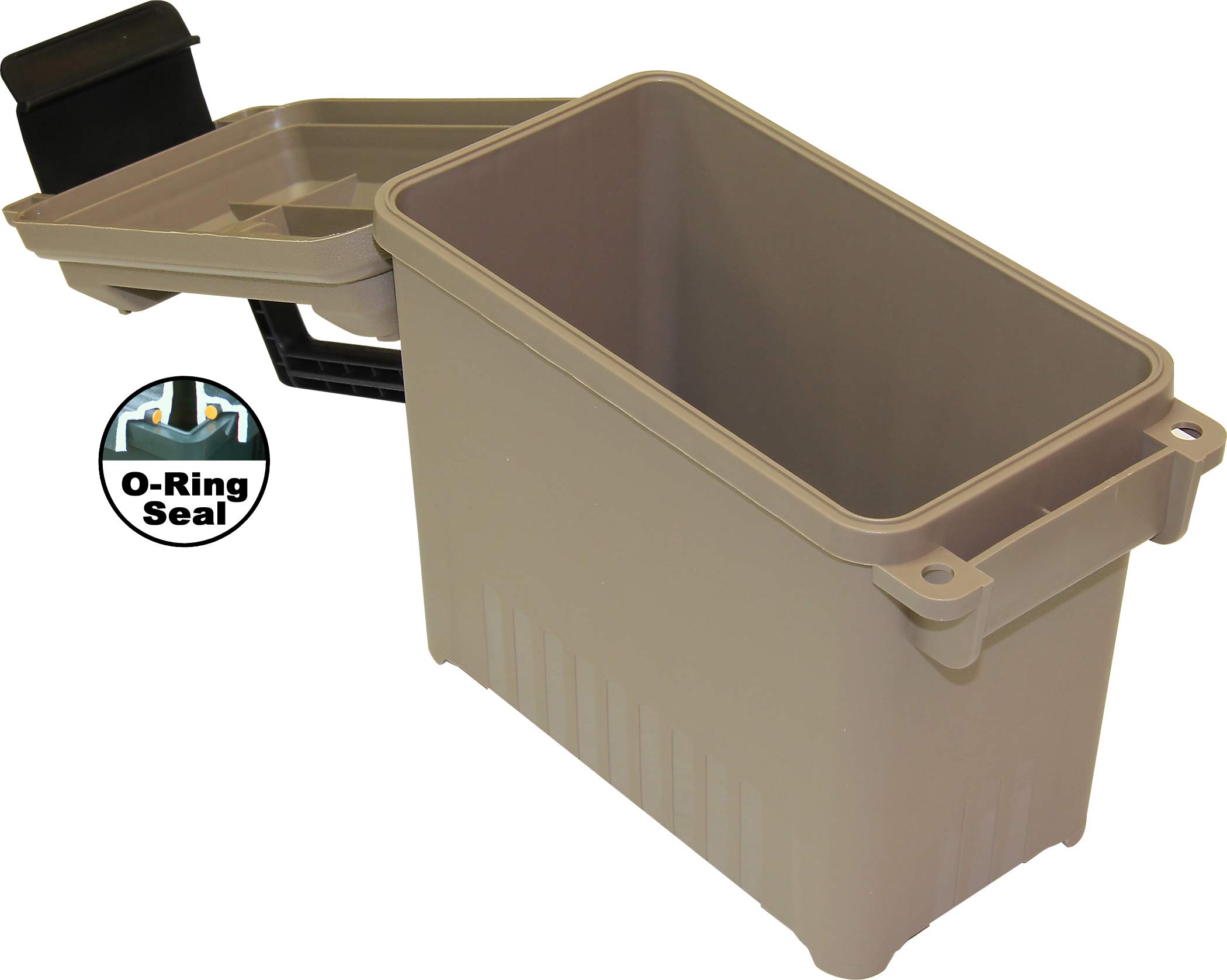 MTM AC15-72 Munitionsdose Mini für große Munition, wasserabweisende Dichtung, doppelte Vorhängeschloss, 5,4 kg Kapazität, hergestellt in den USA, Dark Earth, Ansicht 2
