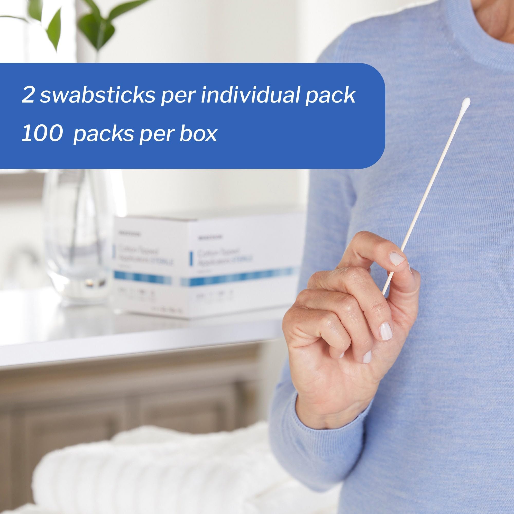 Sterile Cotton Applicators - 200 Count -3