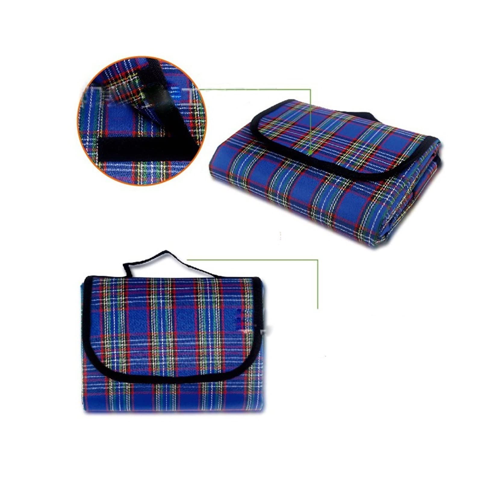Tapis De Pique-nique 150x200cm Camping Taj Plaid Playing Camping Matelas Baby Ascalcade Étanche Etanche Beach Couverture de pique-nique for pique-nique multijoueur Nappe De Pique Nique ( Color : Blue