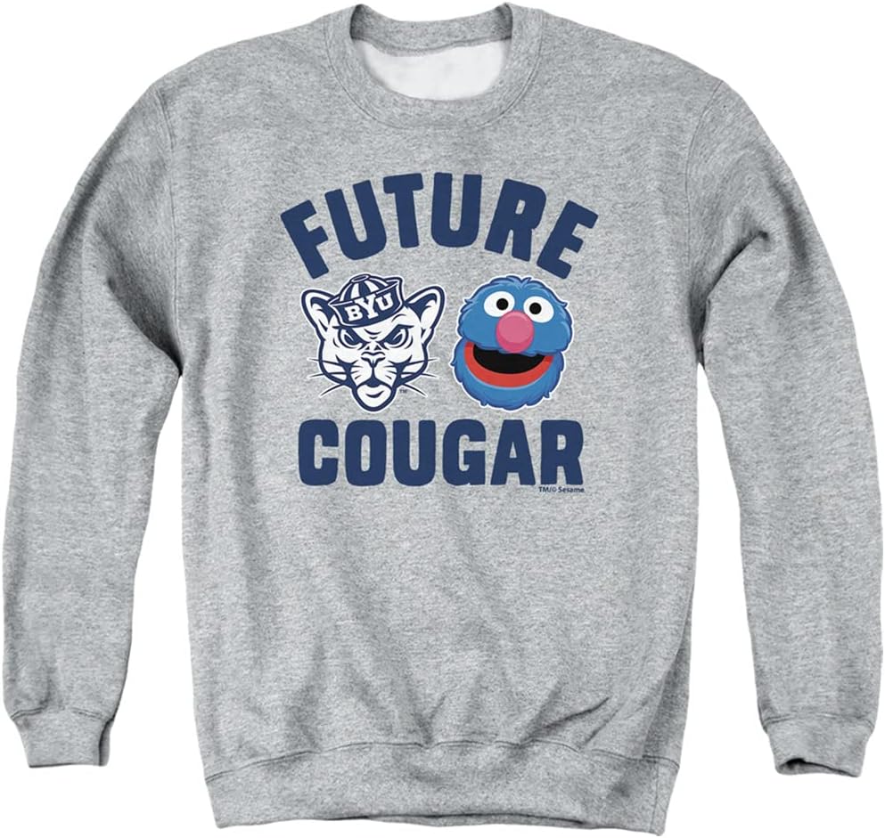SESAME STREET COLLEGIATE Official Future College Student Unisex Adult Crewneck Sweatshirt Collection