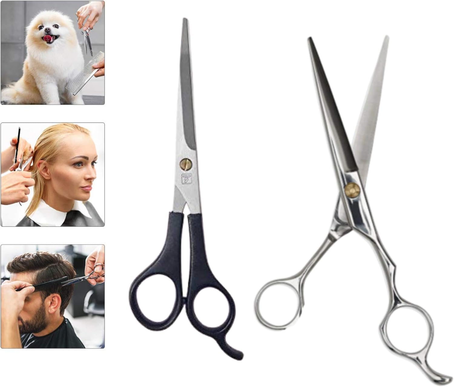 Doberyl Sharp Stainless Steel Professional Salon Barber Hair Cutting Scissors (Combo)