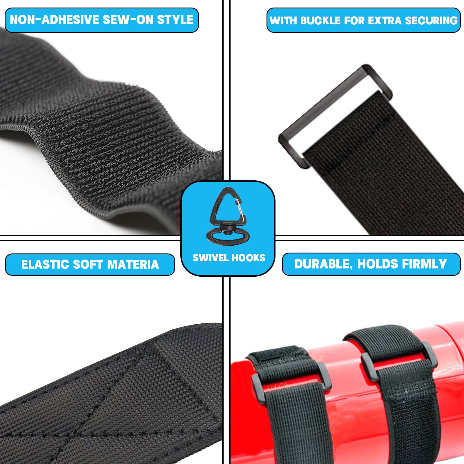 Drapeau personnalisé pour chariot de golf avec sangle élastique