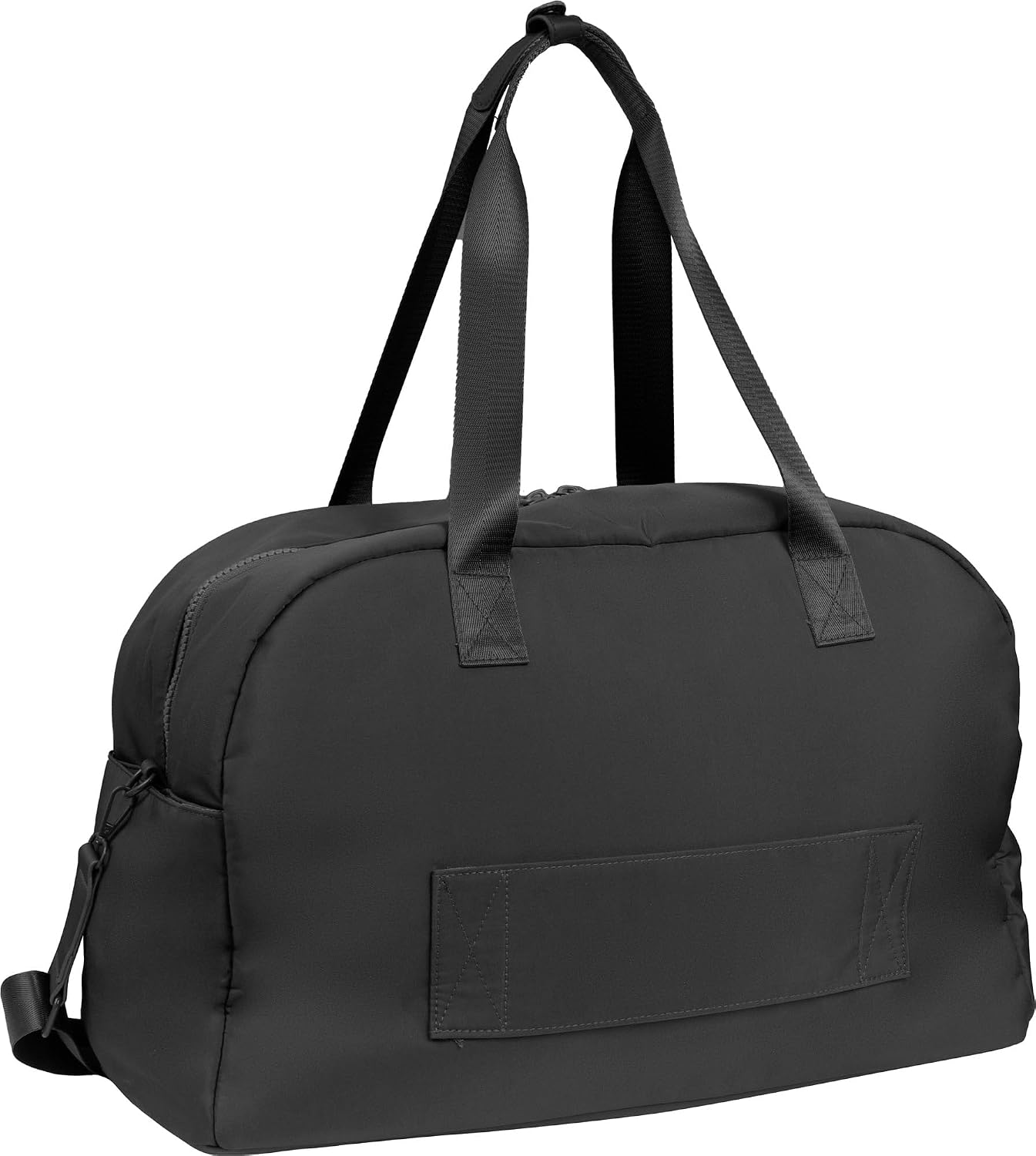 Joan & David 21 Inch Sport Puffer Nylon Travel Weekender Duffle (Black)