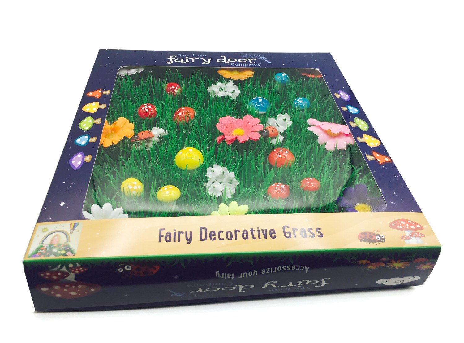 The Irish Fairy Door Company - Grass Patch Garden Fairy Decoration, Multicolor, Small - Image 4