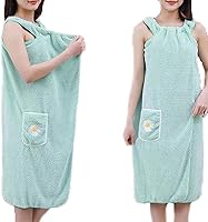 Vista 1 de Toalla de baño de secado rápido 2023, absorbente de agua, bata de baño 2 en 1, toalla de baño portátil para mujer
