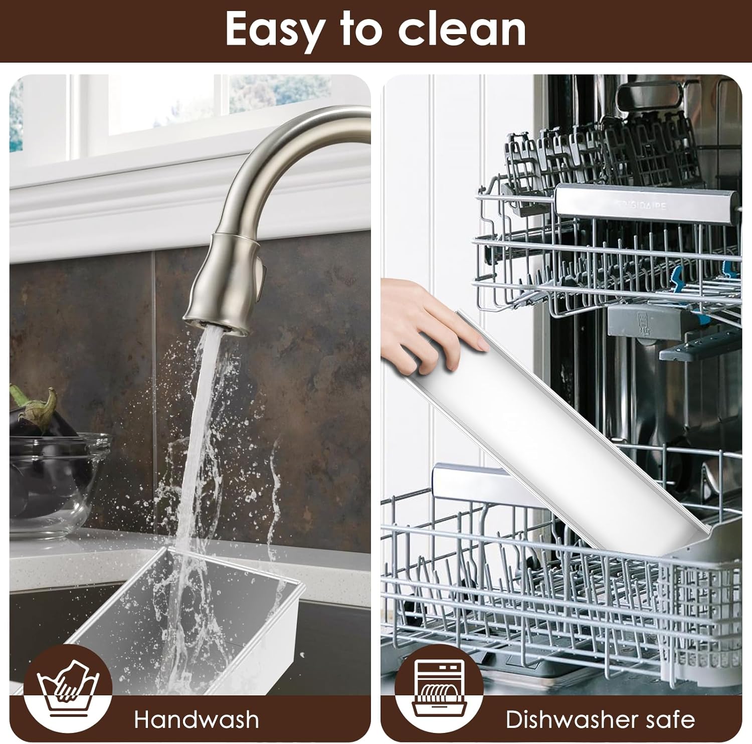 2PCS Rectangle Cake Ring Mold, Aluminum Alloy Tiramisu Pan, Non-stick Mousse Cake Baking Tray, Heat Resistant Tiramisu Container, Detachable DIY Baking Tool for Cheesecake Dessert