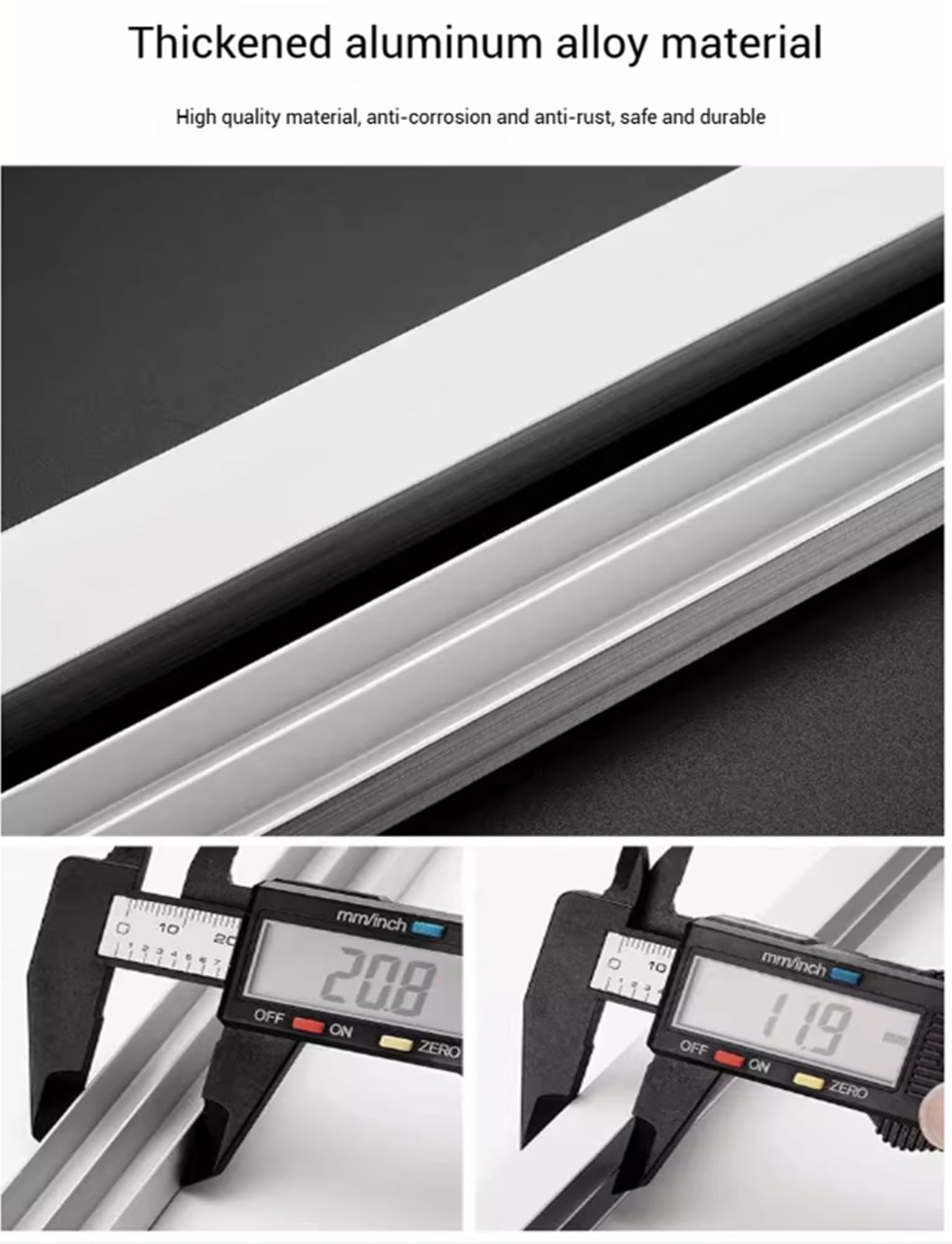 System prowadnic do szklanych drzwi przesuwnych, Zestaw prowadnic do drzwi przesuwnych ze stopu aluminium paneli szklanych i plastikowych, 50-120 cm(80cm)