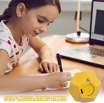 Timer Cube Egg Timer - Desktop Time Management Tool, Pomodoro Focus, Productivity Assistant, Study Tasks, Workflow Countdown Device, Interval Gadget, Workout Cube, Reminder Instruments | Home Learning