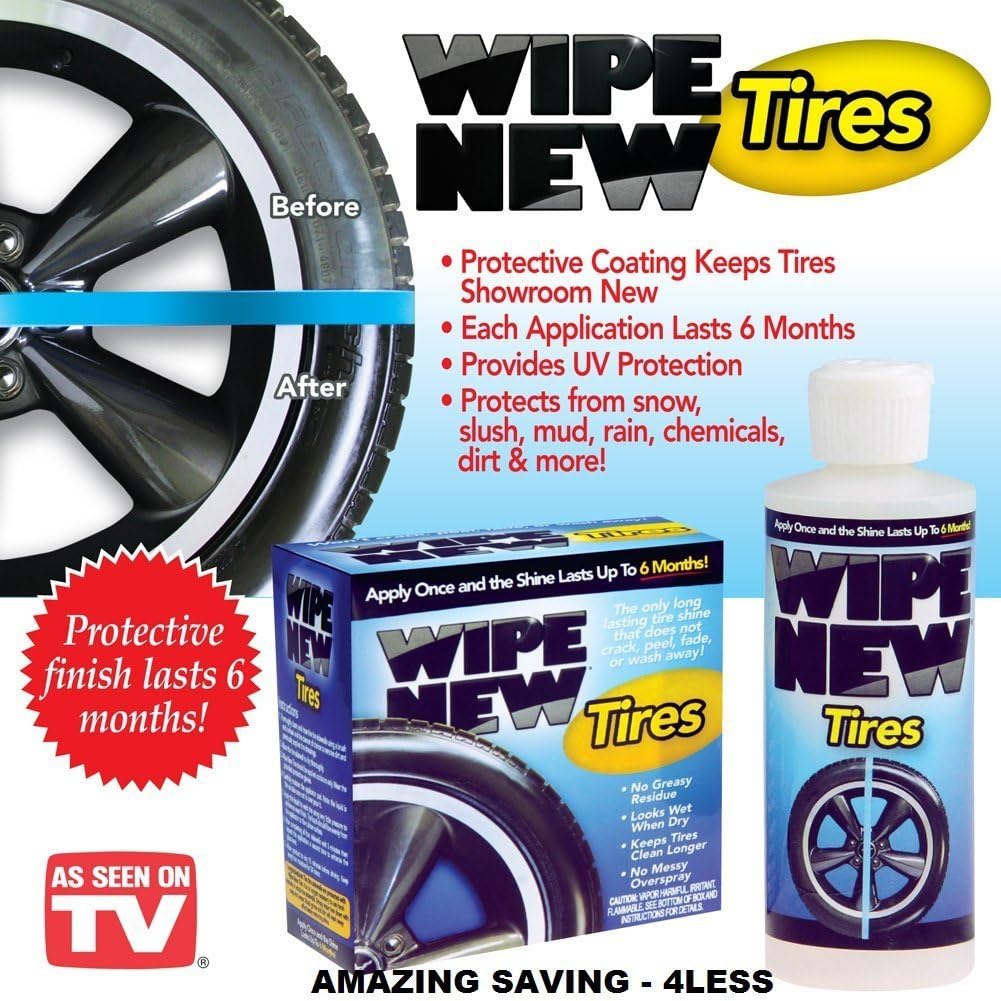 Wipe New Tires Lasting Tire Shine