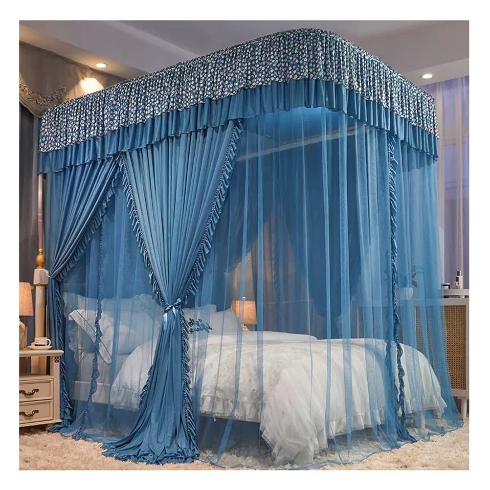 Moustiquaire grand lit double avec support en U installation simple