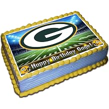 Packers Personalized Cake Topper 1/4 8.5 x 11.5 Inches Birthday Cake Topper