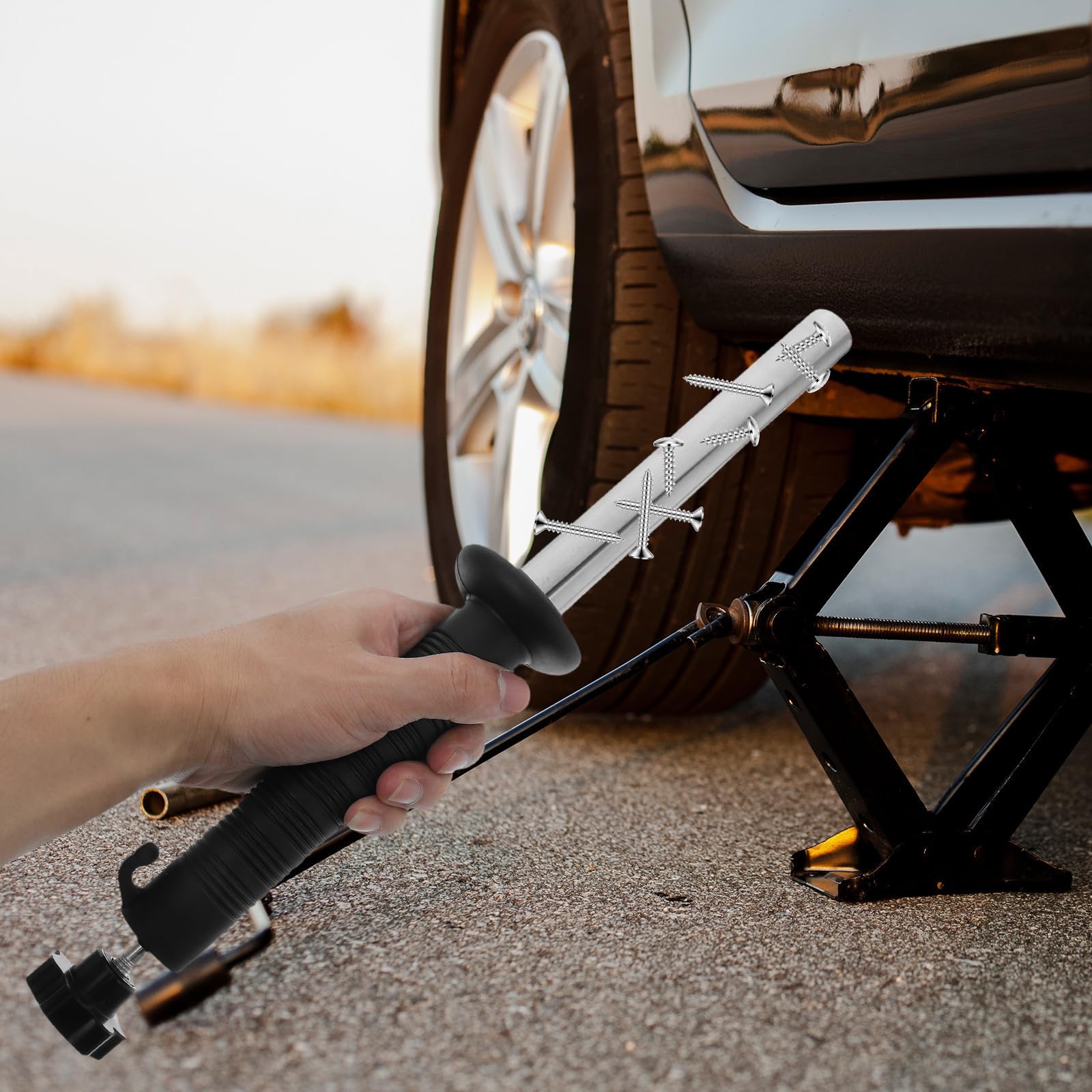 BESTonZON Varilla Magnética Extensible para Recogida de Piezas Metálicas Pequeñas Fuerza Magnética Ajustable y Diseño Portátil para Trabajo y Reparación
