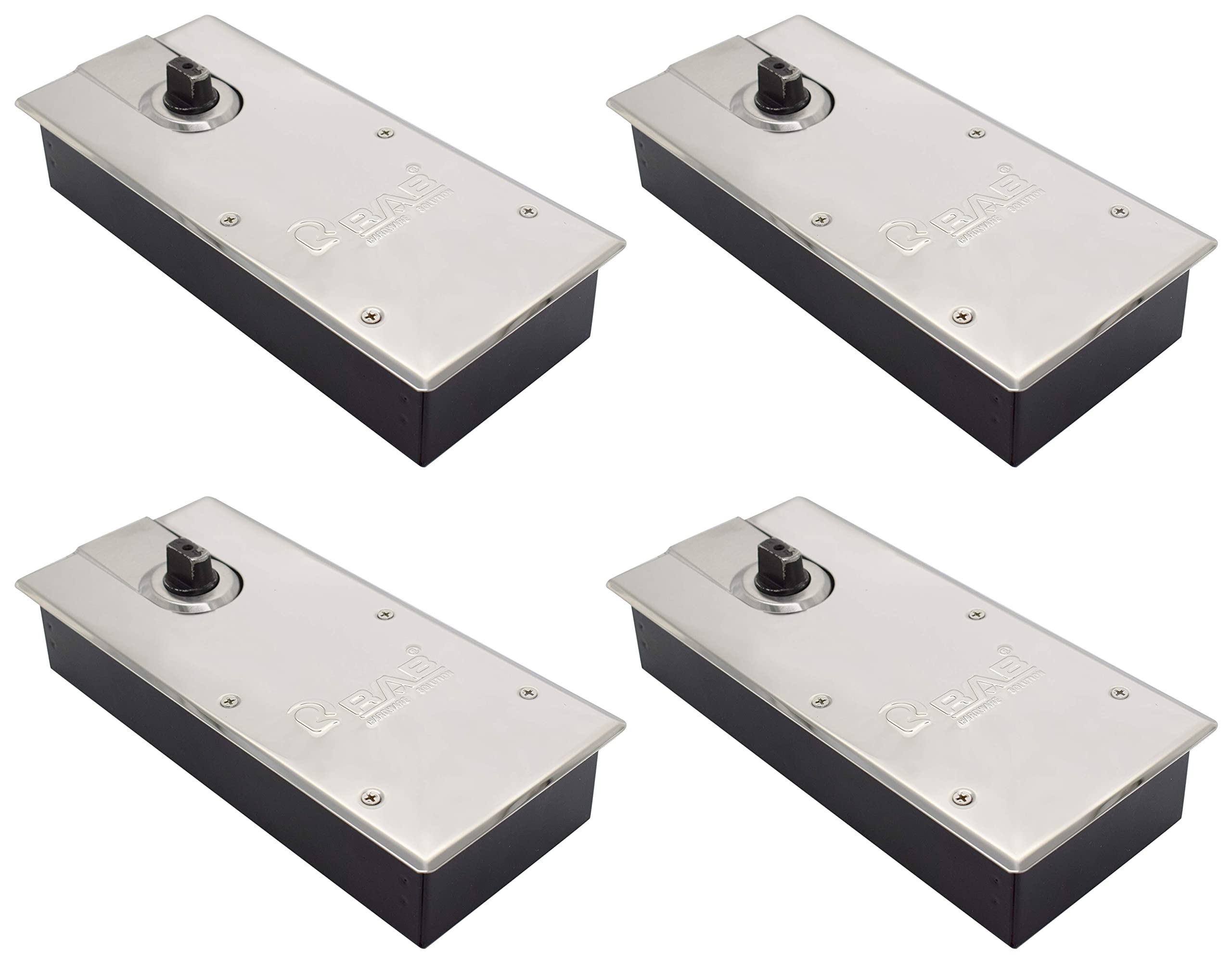 RAB Floor Spring Stainless Steel Heavy Duty Door Spring/Commercial Door Closer-Size:- 90 Kg (Pack of 4)