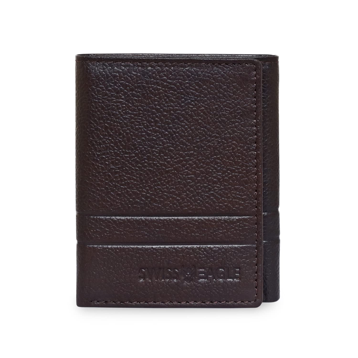 swiss eagle Leather Wallet For Men, Brown-picture-13