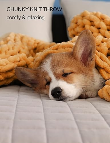 Miniatura 2 de YnM Manta gruesa, de peso medio, tejida a mano con hilo de felpilla, agradable al tacto, ventilada y transpirable, lavable a máquina, pieza de